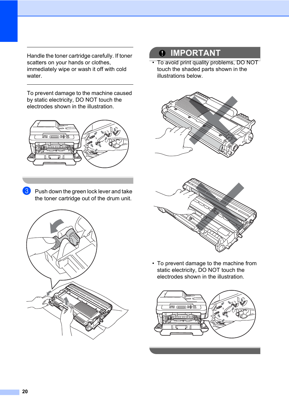 Important | Brother HL-2280DW User Manual | Page 24 / 33