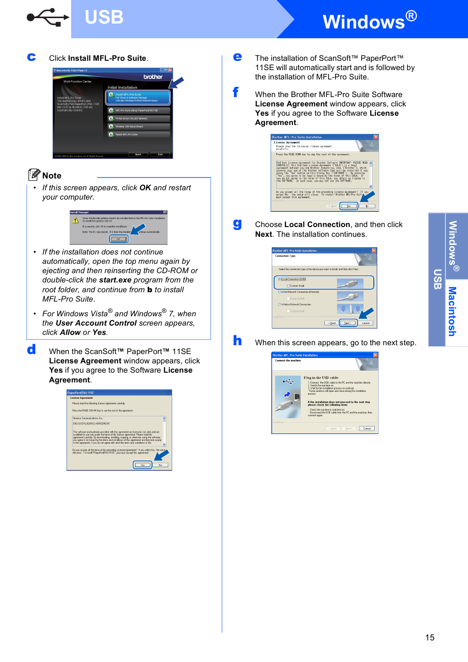 Windows | Brother MFC-5895CW User Manual | Page 15 / 46