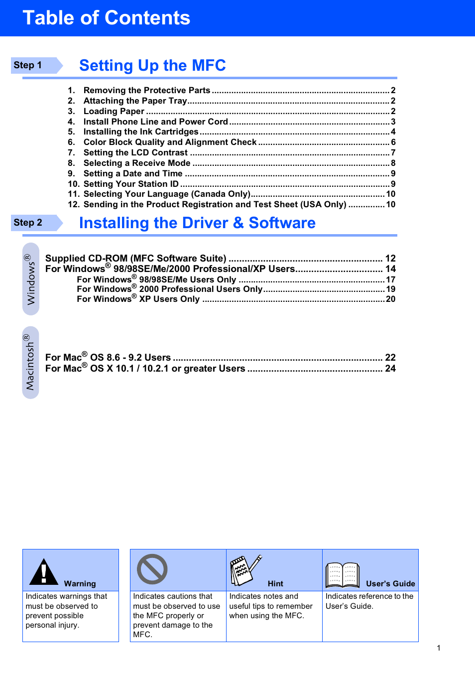 Brother MFC-4420C User Manual | Page 3 / 28