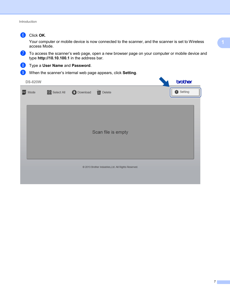 Brother DS-820W User Manual | Page 10 / 19