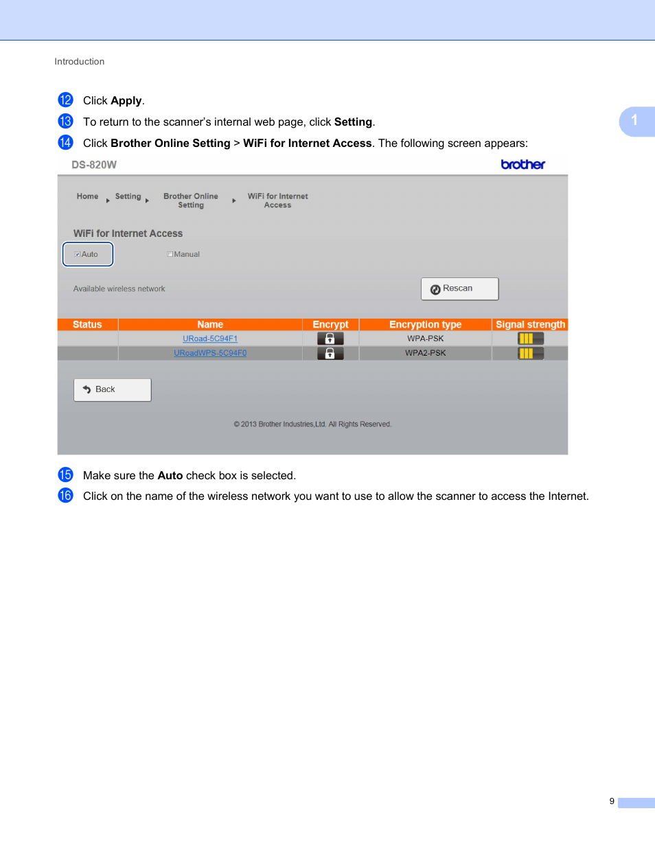 Brother DS-820W User Manual | Page 12 / 19