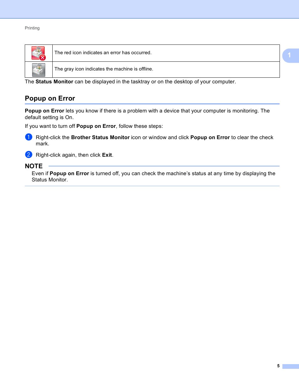 Popup on error | Brother MFC-J4410DW User Manual | Page 13 / 240