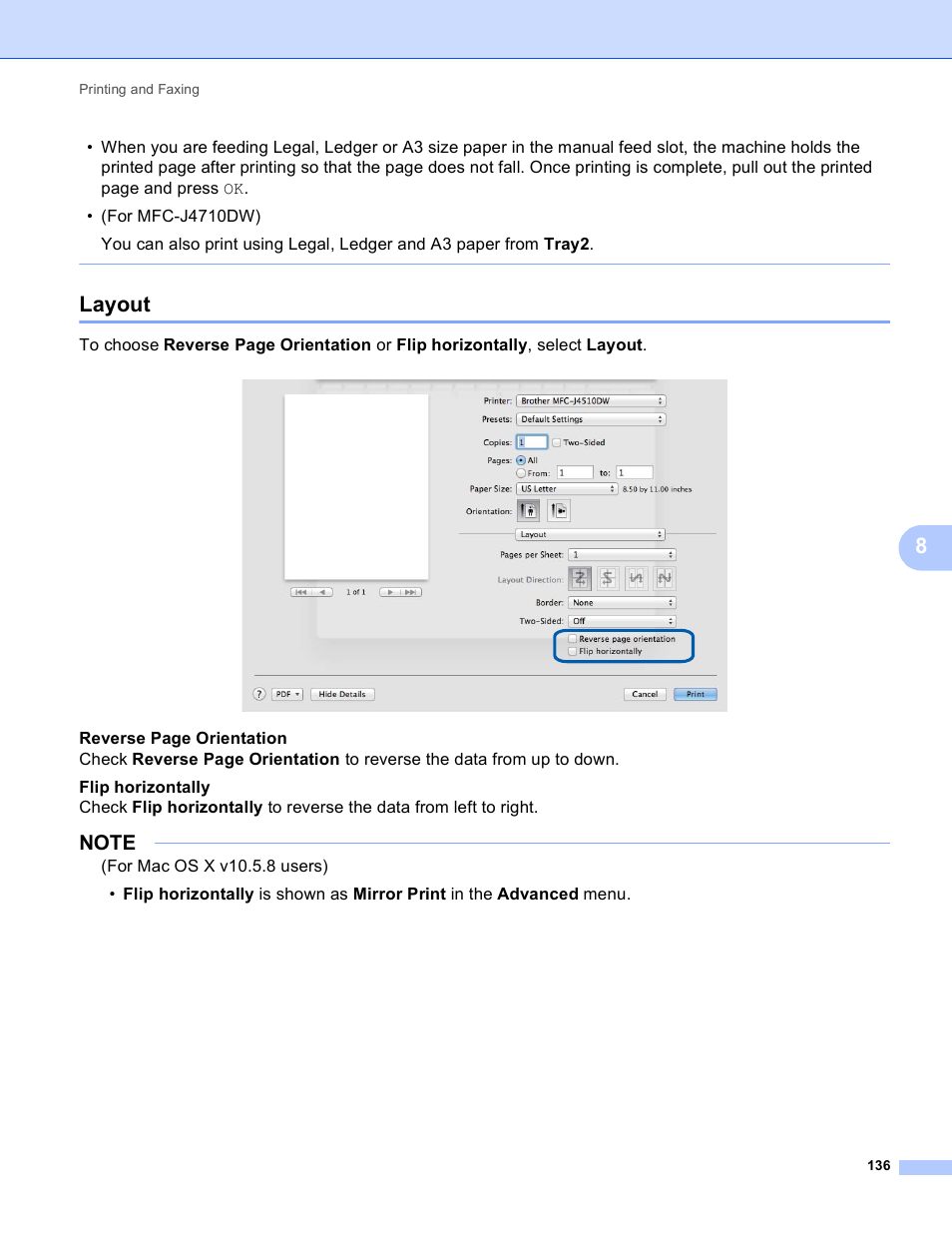 Layout | Brother MFC-J4410DW User Manual | Page 144 / 240