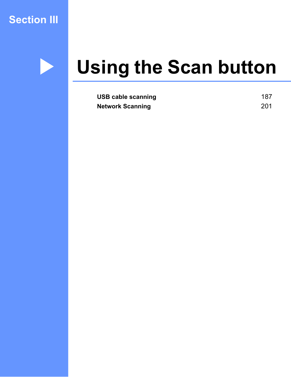 Using the scan button, Section iii using the scan button | Brother MFC-J4410DW User Manual | Page 194 / 240