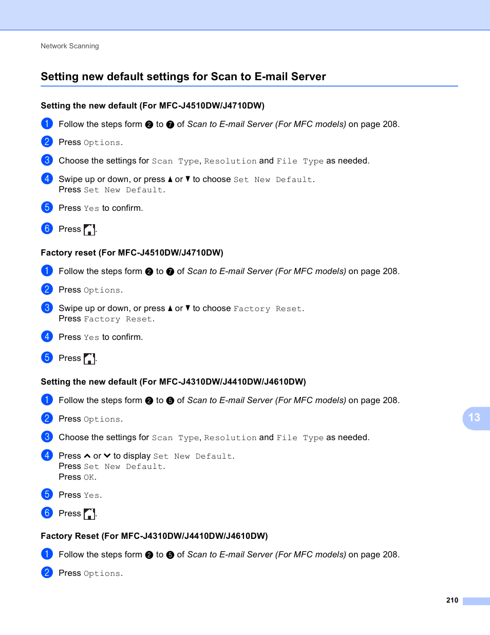 Brother MFC-J4410DW User Manual | Page 218 / 240