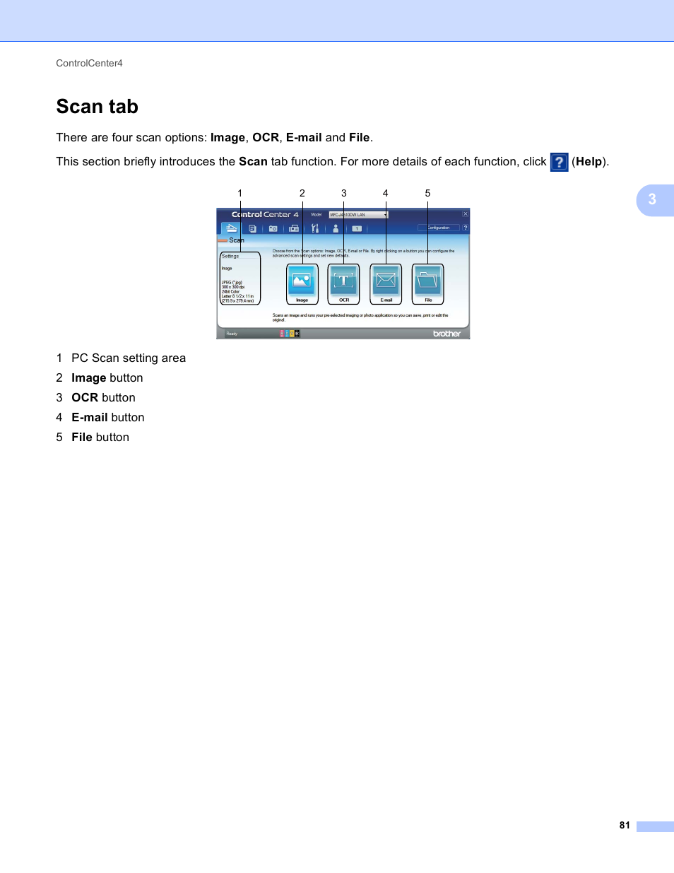 Scan tab | Brother MFC-J4410DW User Manual | Page 89 / 240