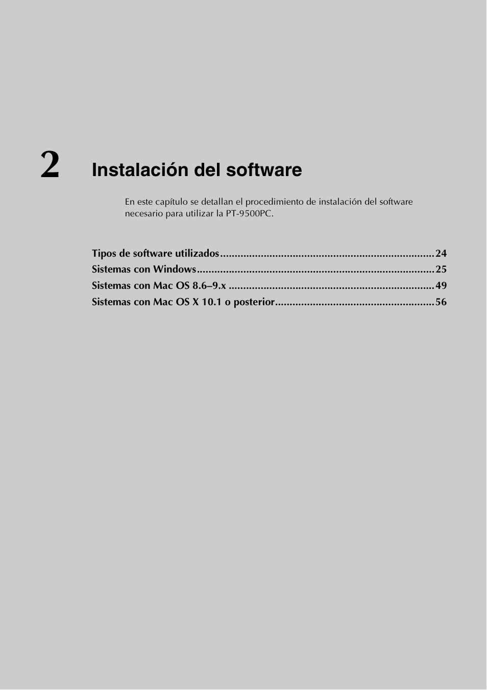 2 instalación del software, Instalación del software, P.23) | Brother PT-9500PC User Manual | Page 151 / 254