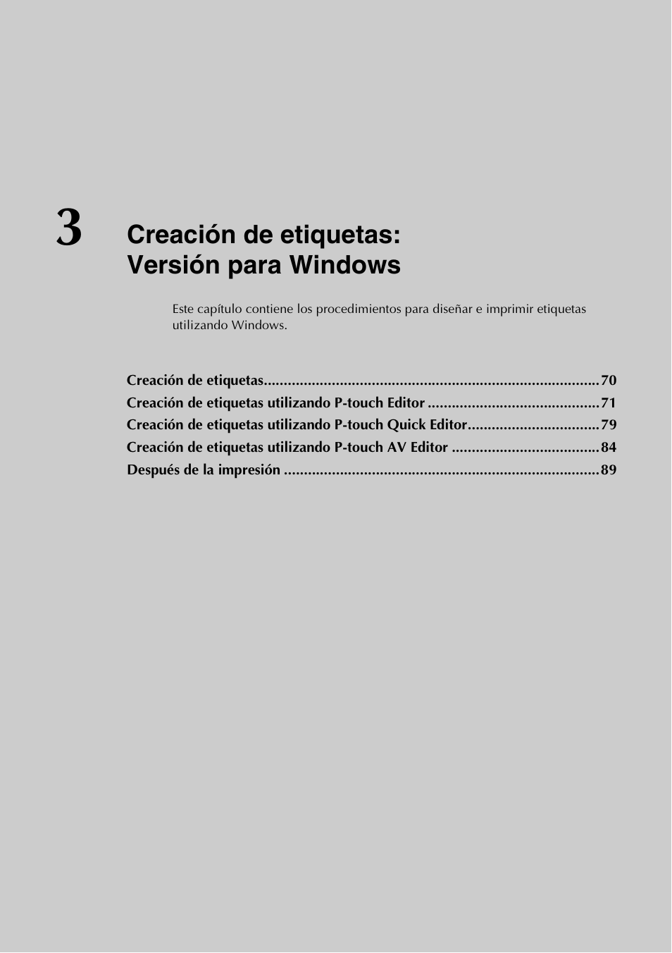 3 creación de etiquetas: versión para windows, Te “creación de, Etiquetas: versión para windows | P.69), Creación de etiquetas: versión para windows | Brother PT-9500PC User Manual | Page 197 / 254