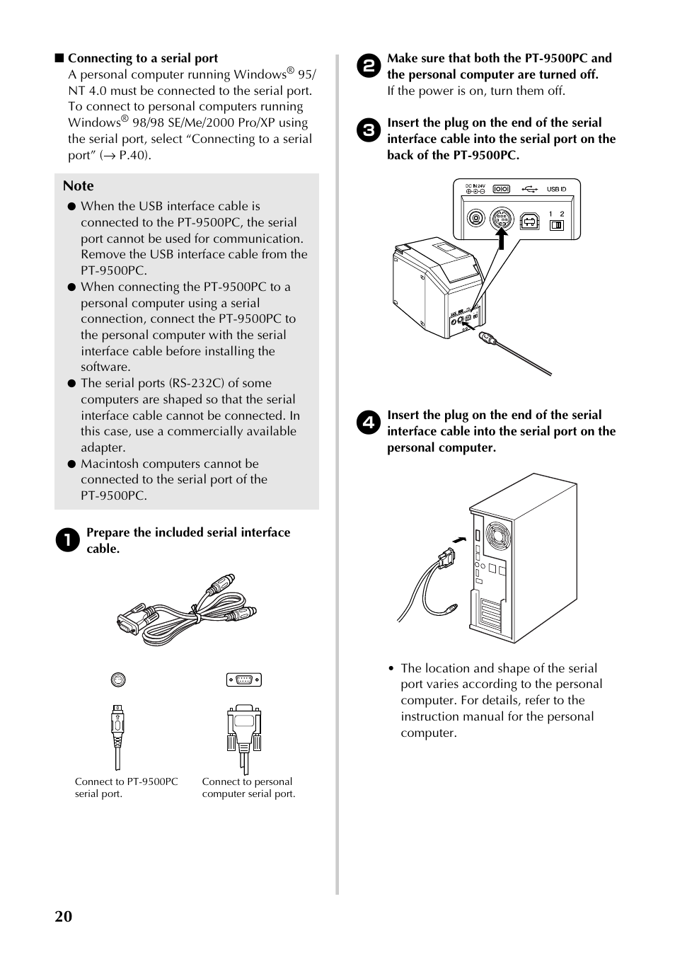 Brother PT-9500PC User Manual | Page 21 / 254