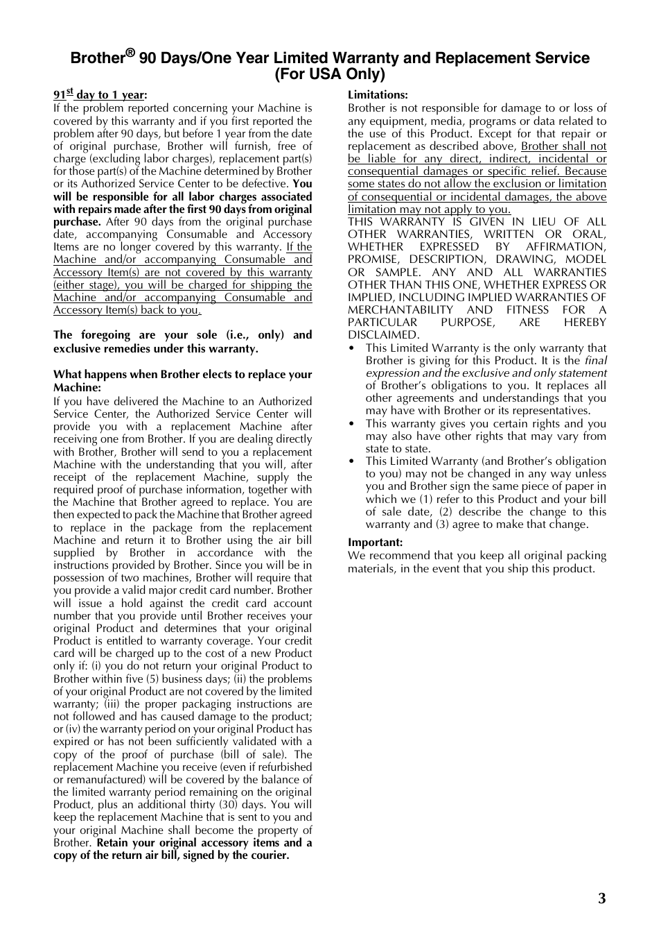 3brother | Brother PT-9500PC User Manual | Page 4 / 254