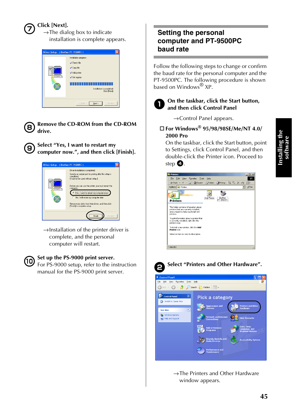 Brother PT-9500PC User Manual | Page 46 / 254