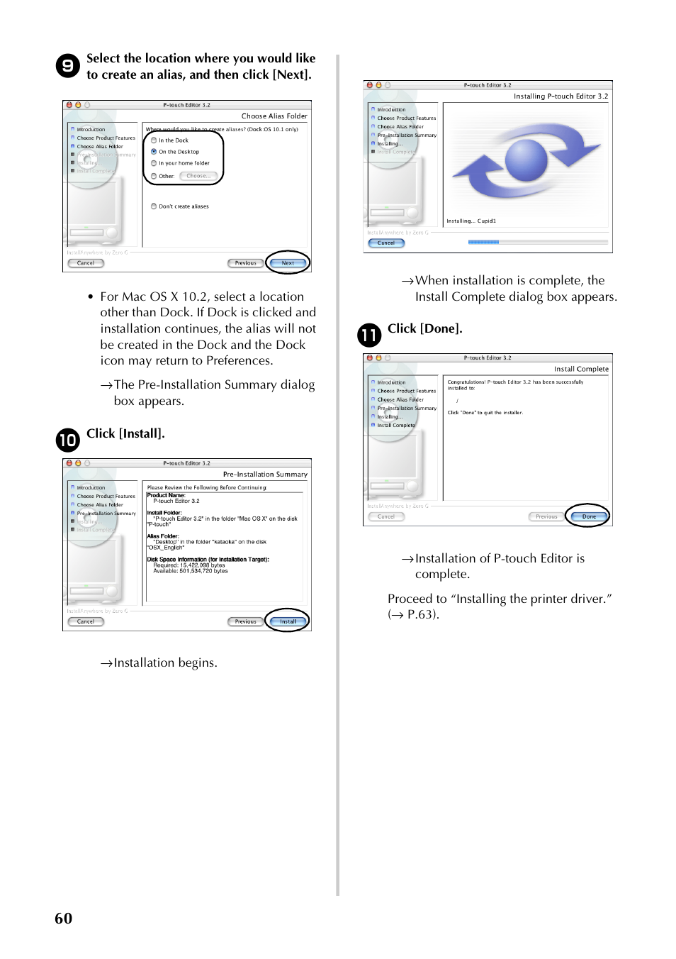 Brother PT-9500PC User Manual | Page 61 / 254