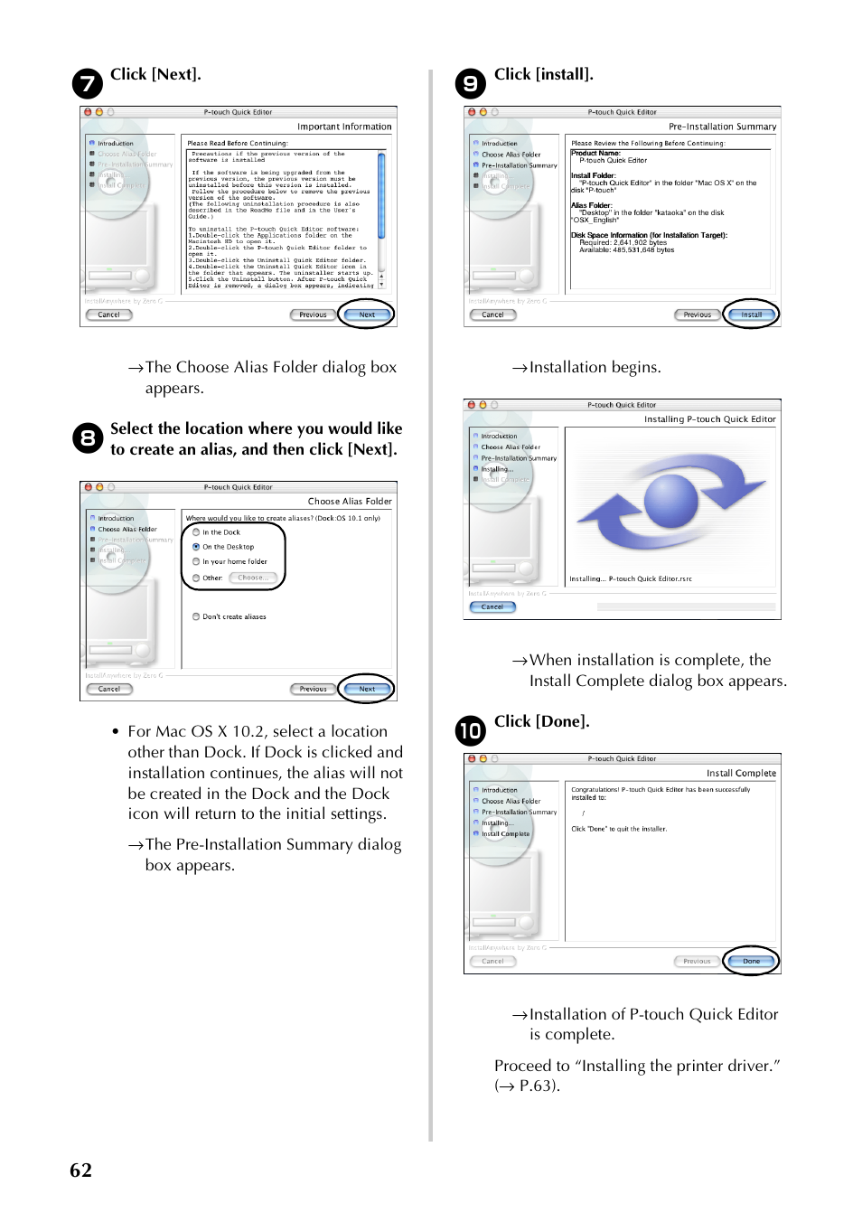 Brother PT-9500PC User Manual | Page 63 / 254
