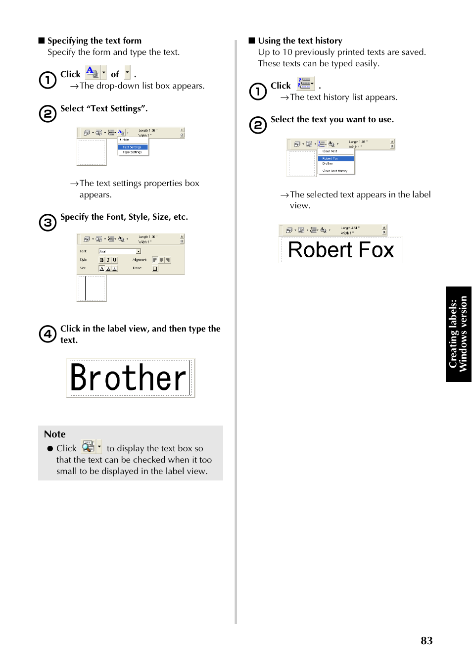 Brother PT-9500PC User Manual | Page 84 / 254