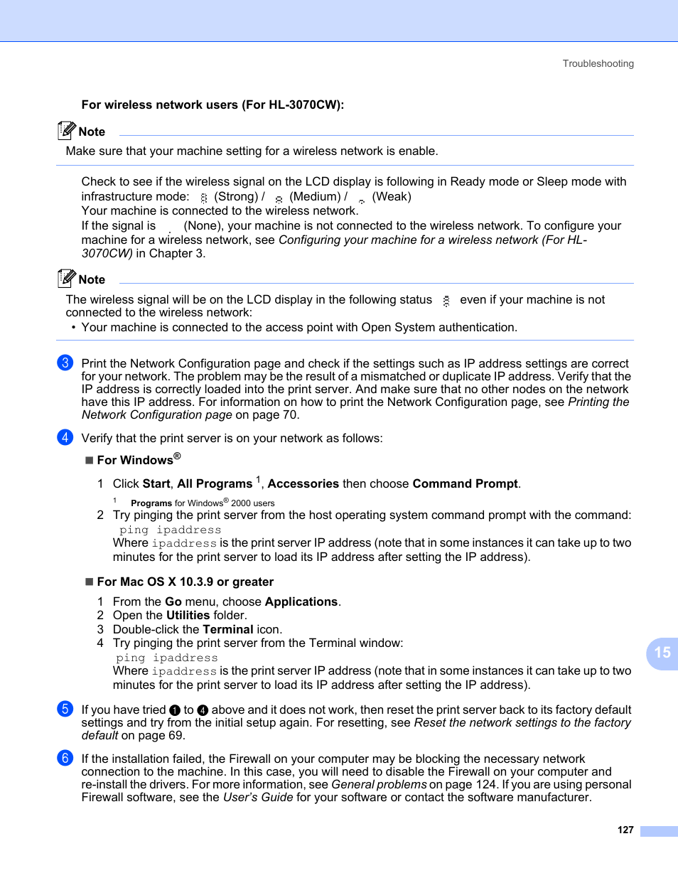 Brother HL 3070CW User Manual | Page 137 / 154