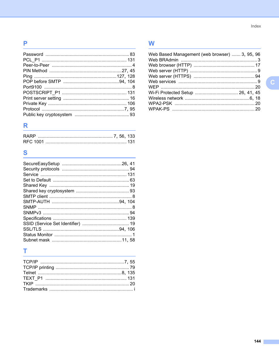 Brother HL 3070CW User Manual | Page 154 / 154