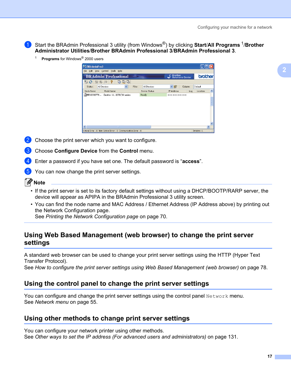 Brother HL 3070CW User Manual | Page 27 / 154