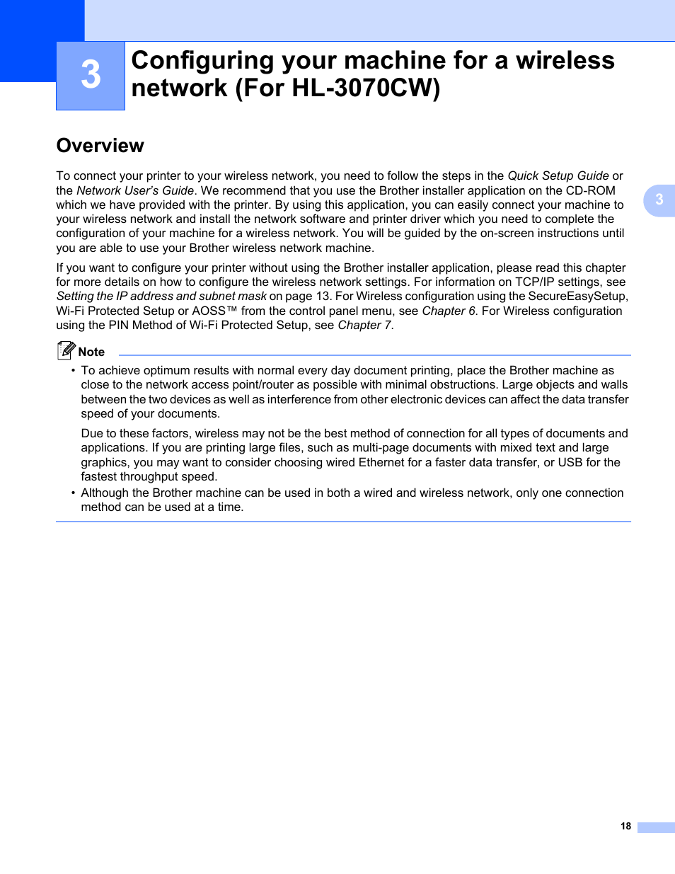 Overview | Brother HL 3070CW User Manual | Page 28 / 154
