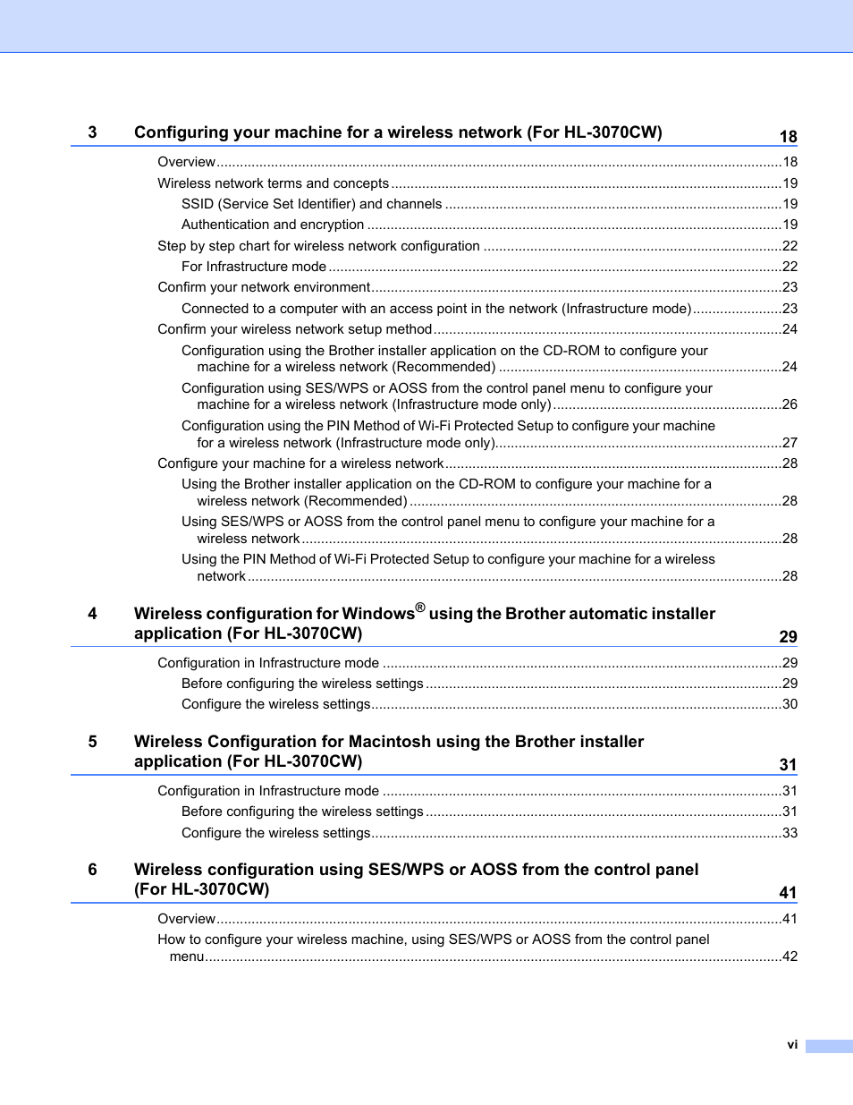 Brother HL 3070CW User Manual | Page 7 / 154