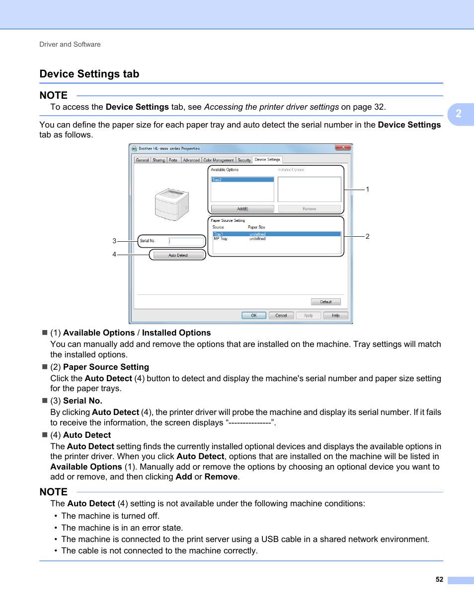 Device settings tab, 2device settings tab | Brother HL-L8350CDWT User Manual | Page 59 / 223