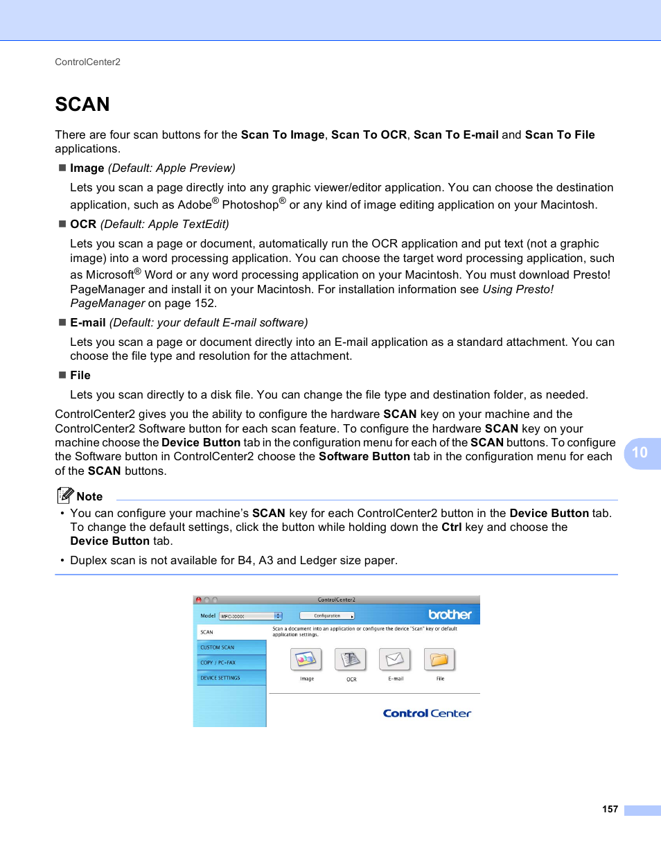 Scan | Brother MFC J6910DW User Manual | Page 164 / 221