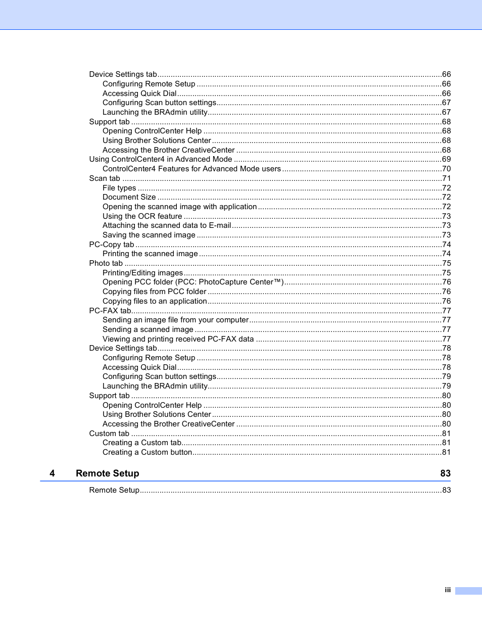 Brother MFC J6910DW User Manual | Page 4 / 221