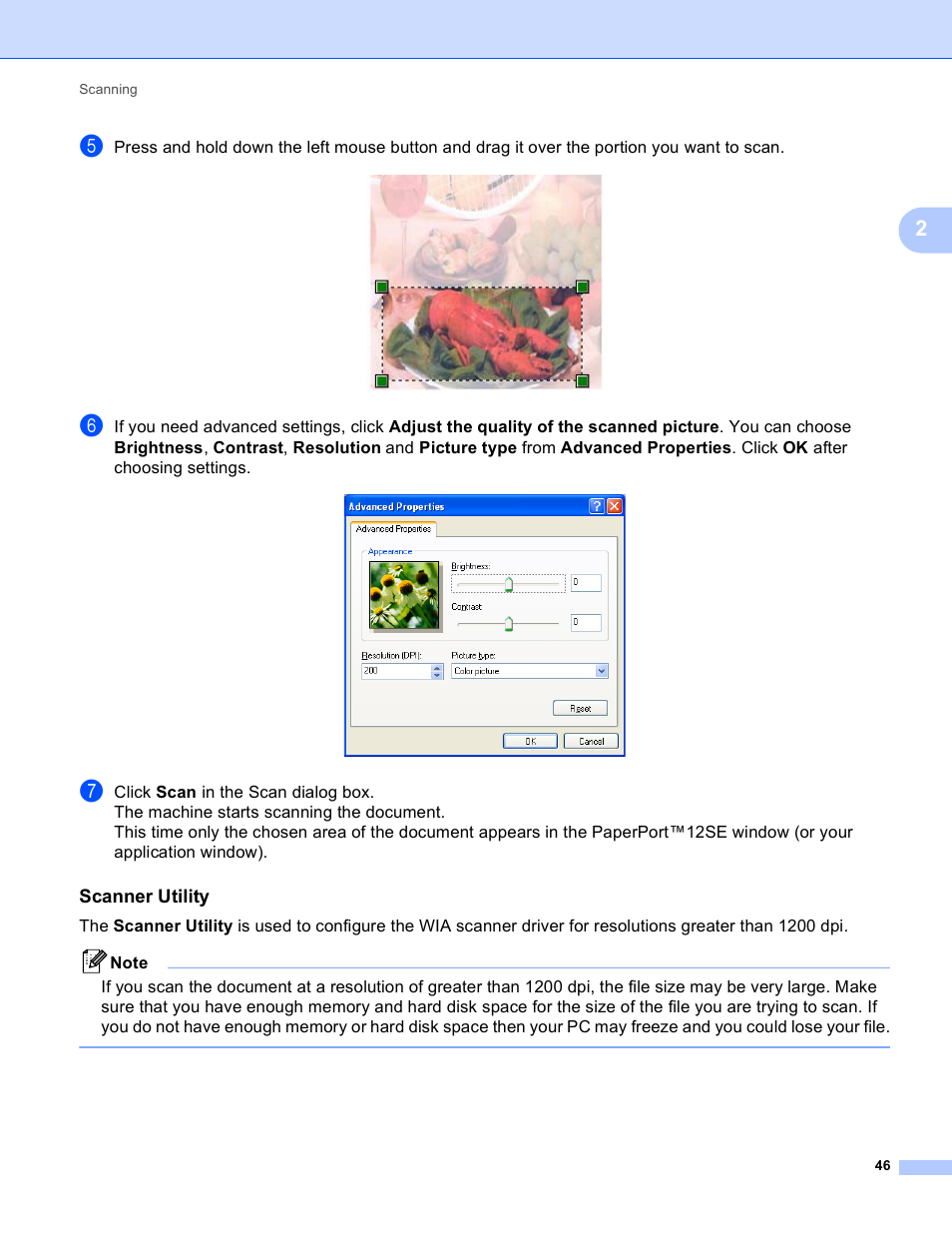 Scanner utility | Brother MFC J6910DW User Manual | Page 53 / 221