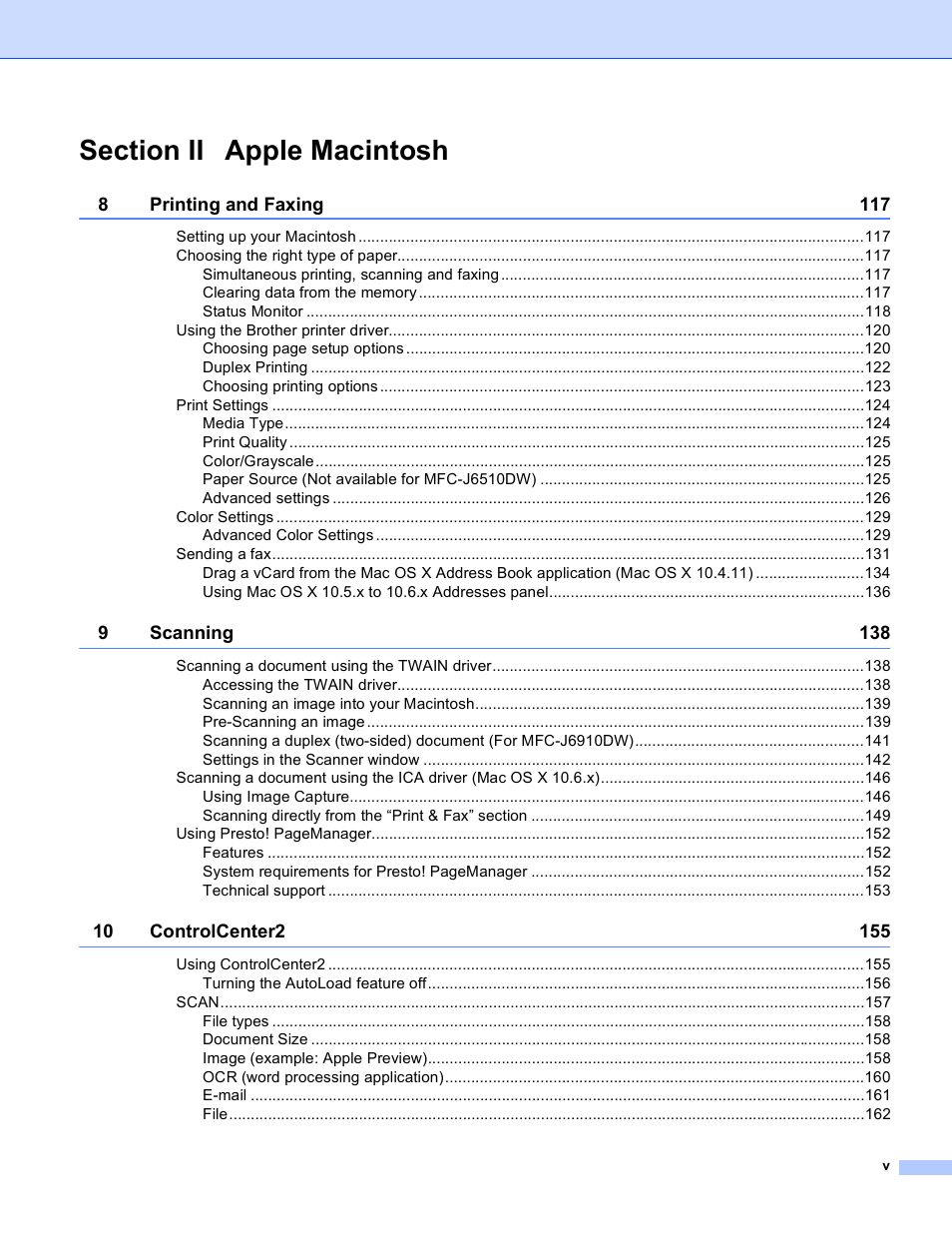 Brother MFC J6910DW User Manual | Page 6 / 221