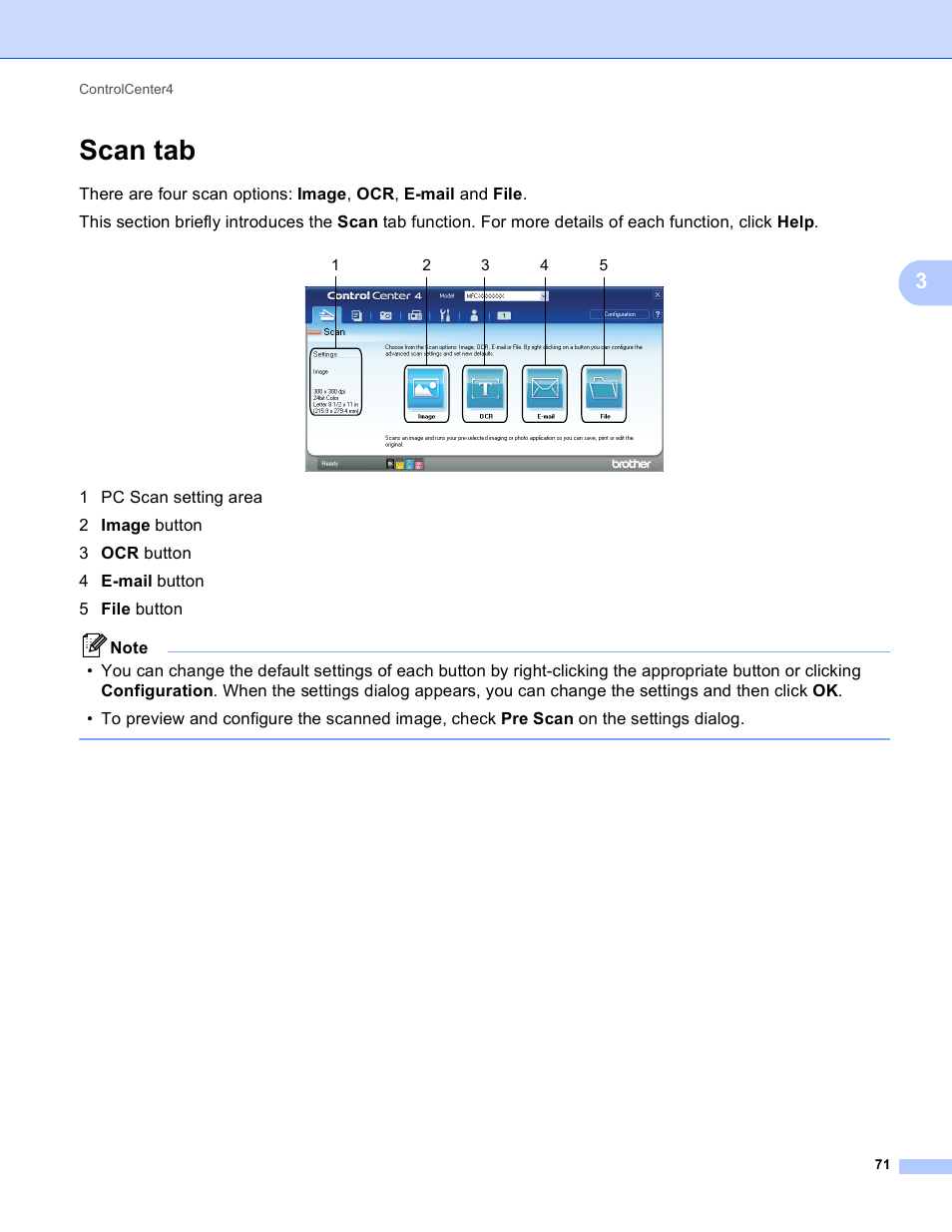 Scan tab | Brother MFC J6910DW User Manual | Page 78 / 221