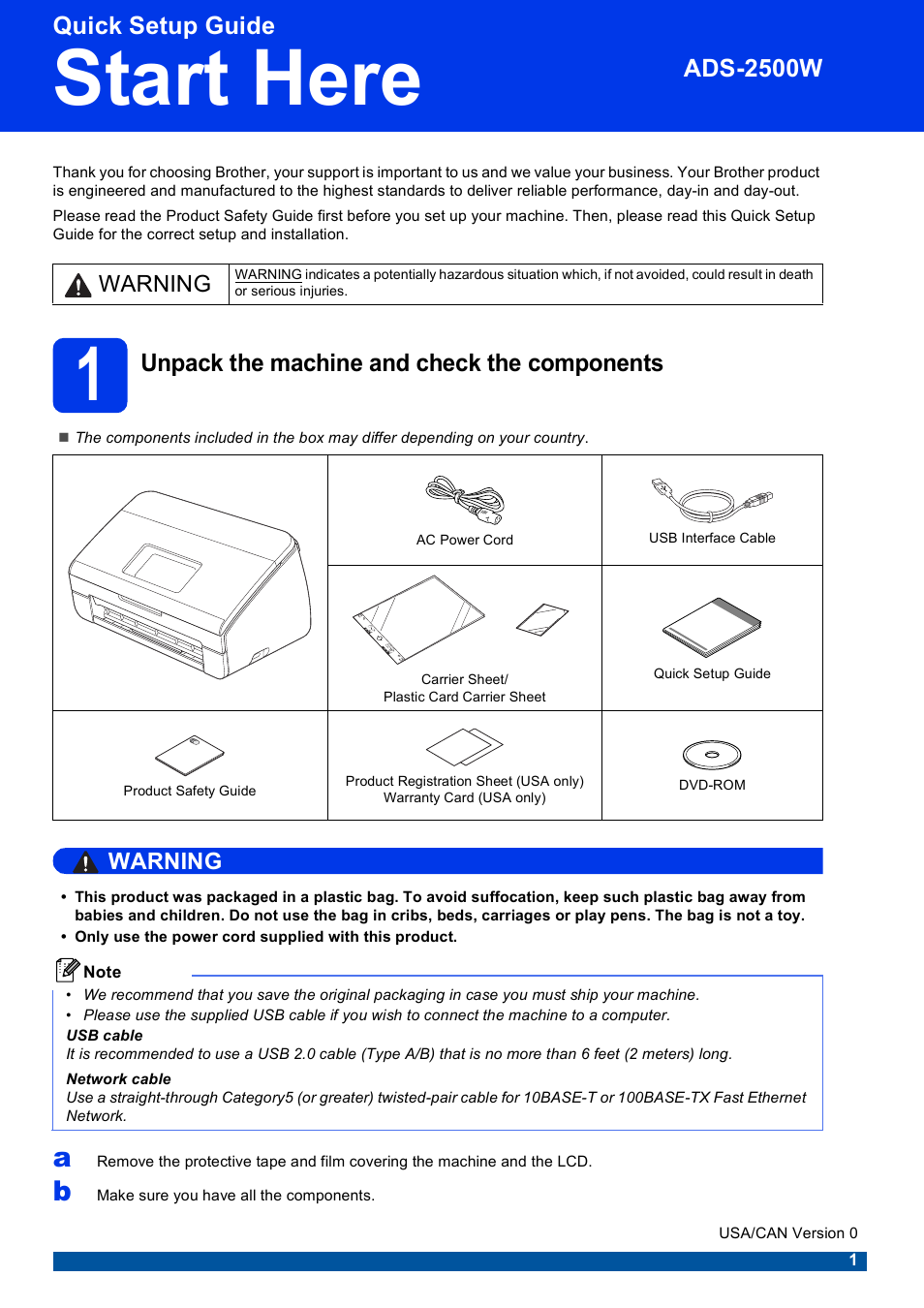 Brother ADS-2500W User Manual | 36 pages