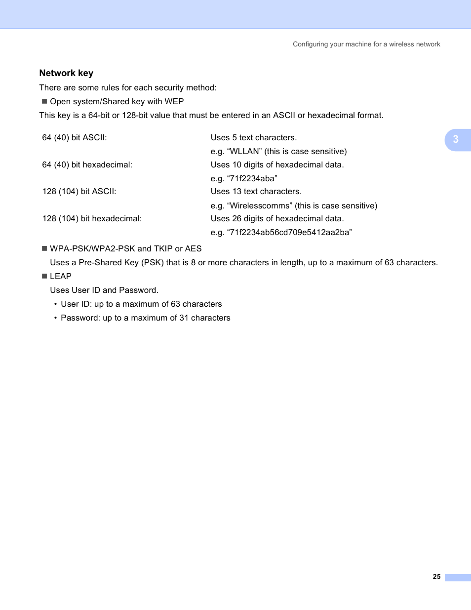 Network key | Brother MFC 9840CDW User Manual | Page 35 / 204