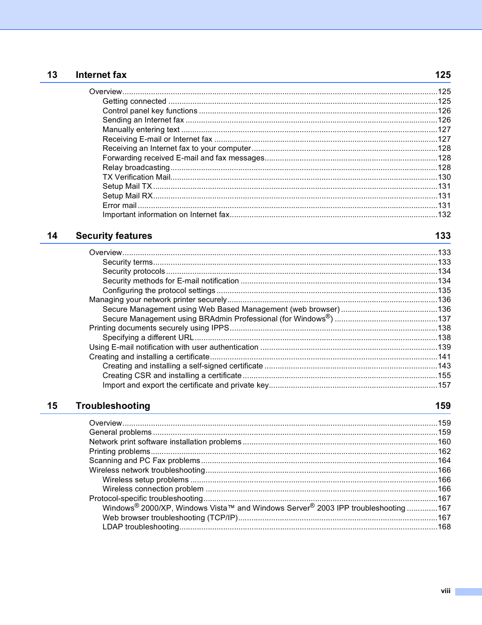 Brother MFC 9840CDW User Manual | Page 9 / 204