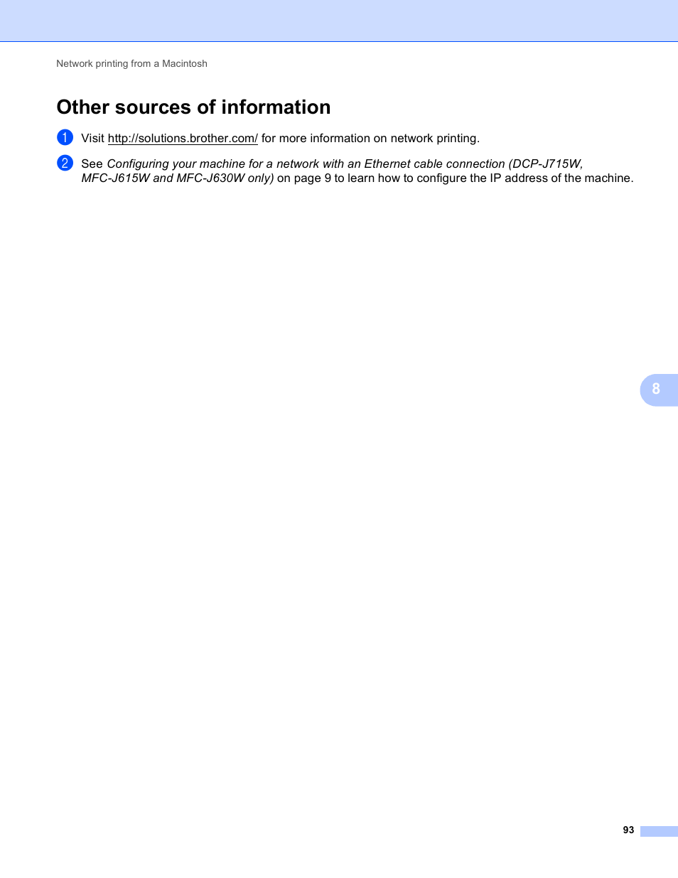 Other sources of information | Brother MFC-J410W User Manual | Page 100 / 122