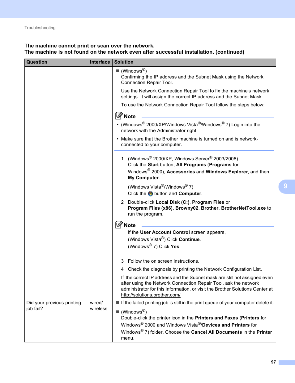 Windows, Confirming the | Brother MFC-J410W User Manual | Page 104 / 122