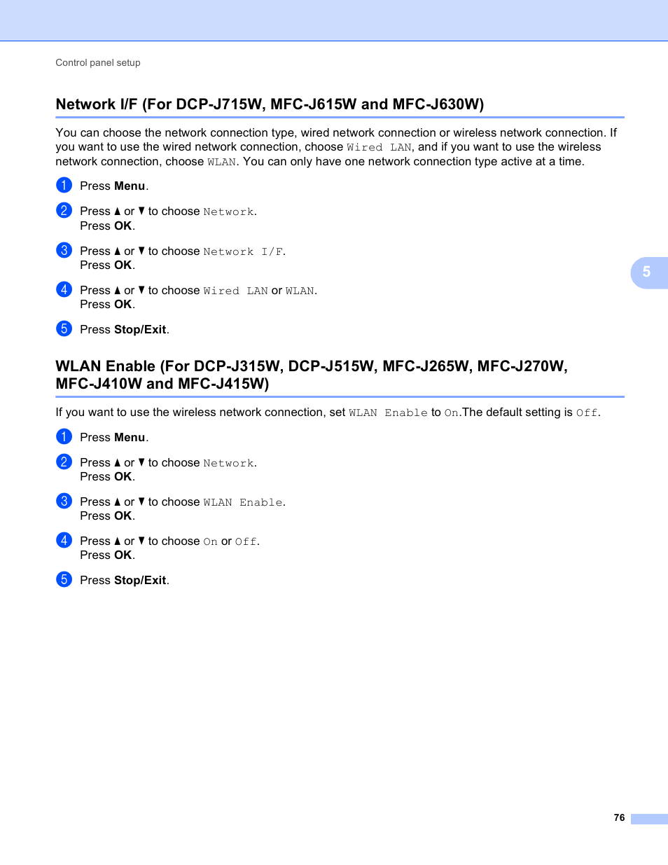 Mfc-j415w) | Brother MFC-J410W User Manual | Page 83 / 122