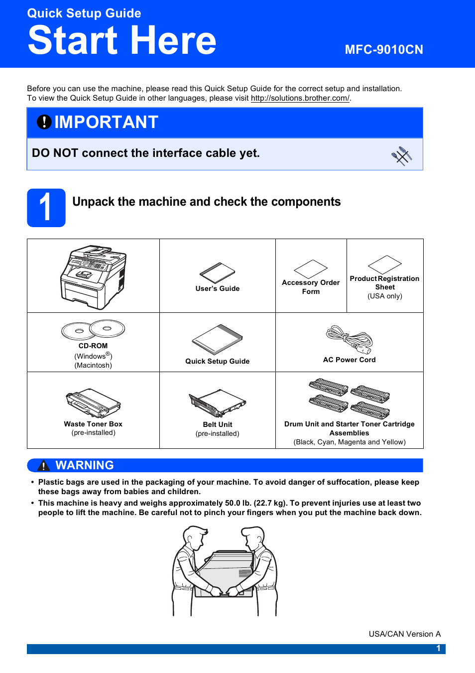 Brother MFC-9010CN User Manual | 27 pages