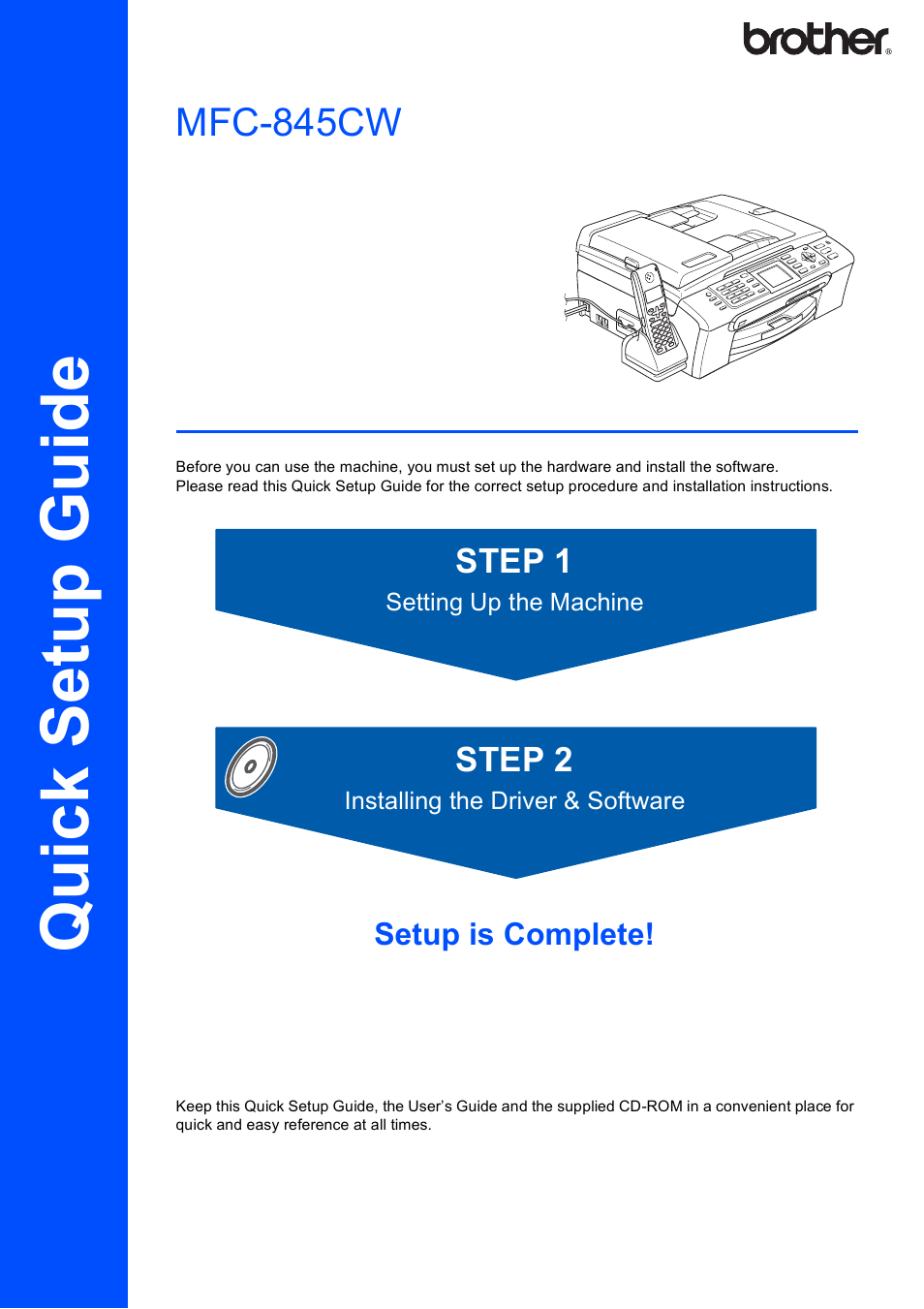 Brother MFC-845CW User Manual | 57 pages