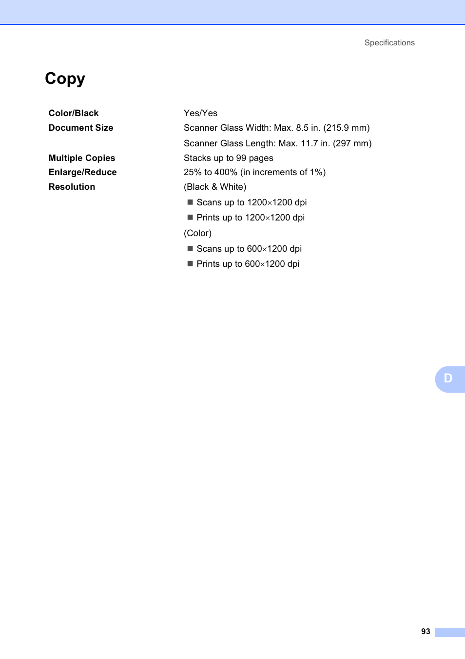 Copy | Brother DCP-375CW User Manual | Page 105 / 118