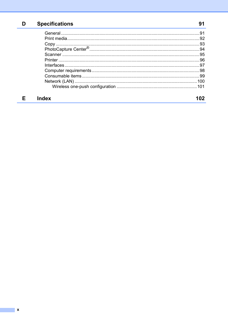Brother DCP-375CW User Manual | Page 12 / 118