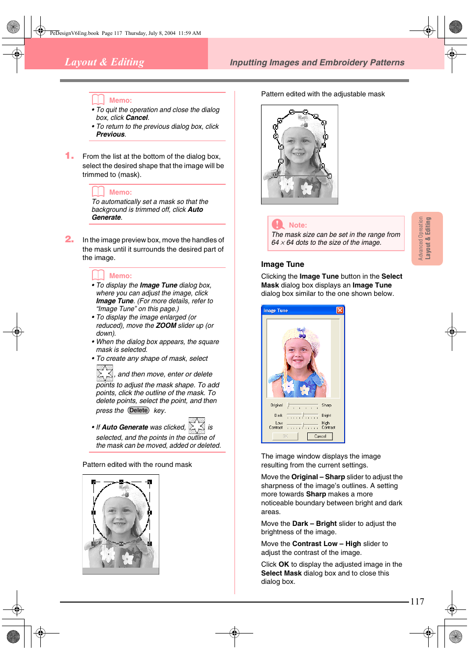Layout & editing | Brother PE-DESIGN Ver.6 User Manual | Page 125 / 272