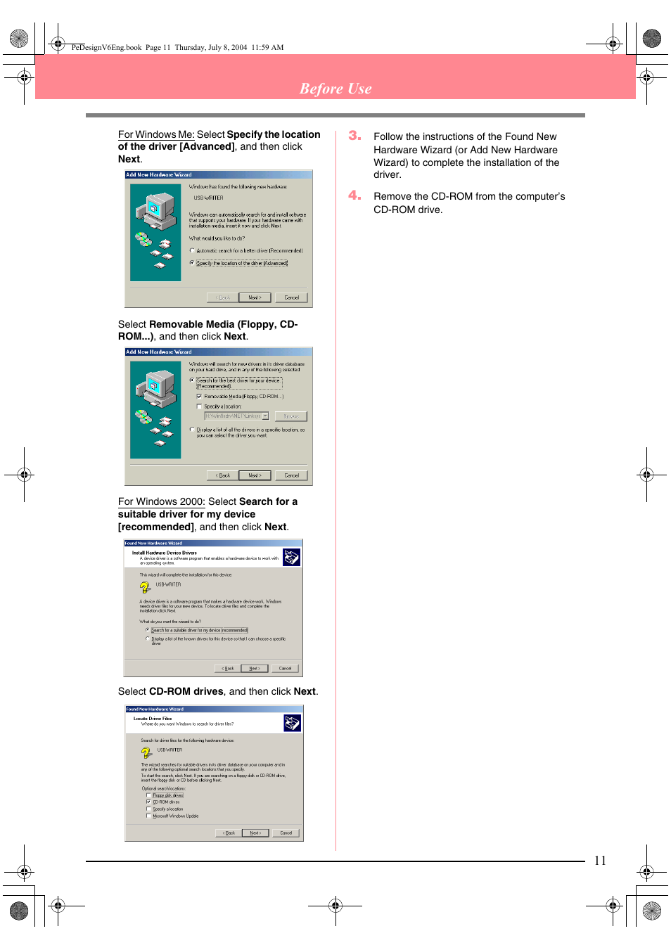 Before use | Brother PE-DESIGN Ver.6 User Manual | Page 19 / 272