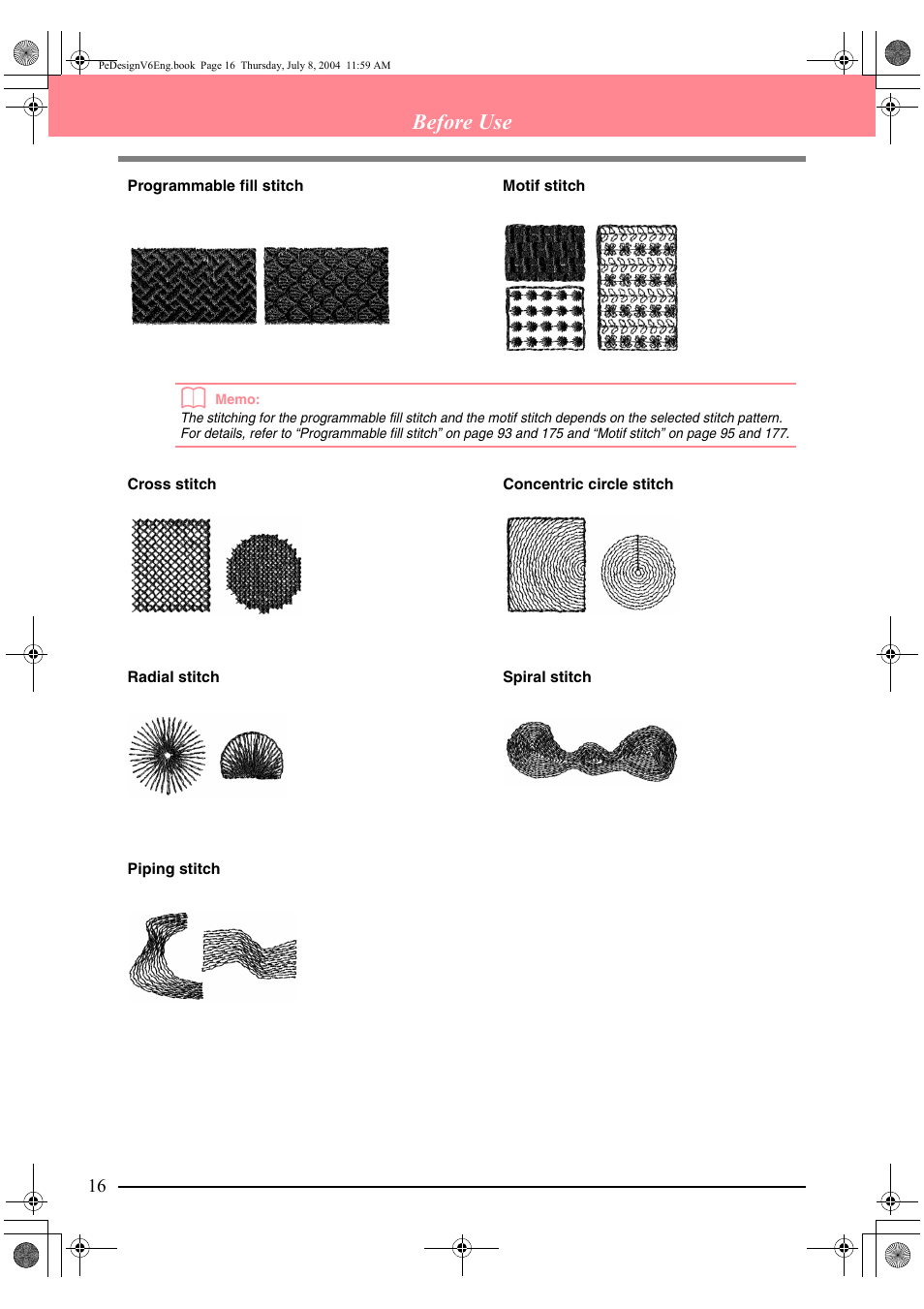 Before use | Brother PE-DESIGN Ver.6 User Manual | Page 24 / 272