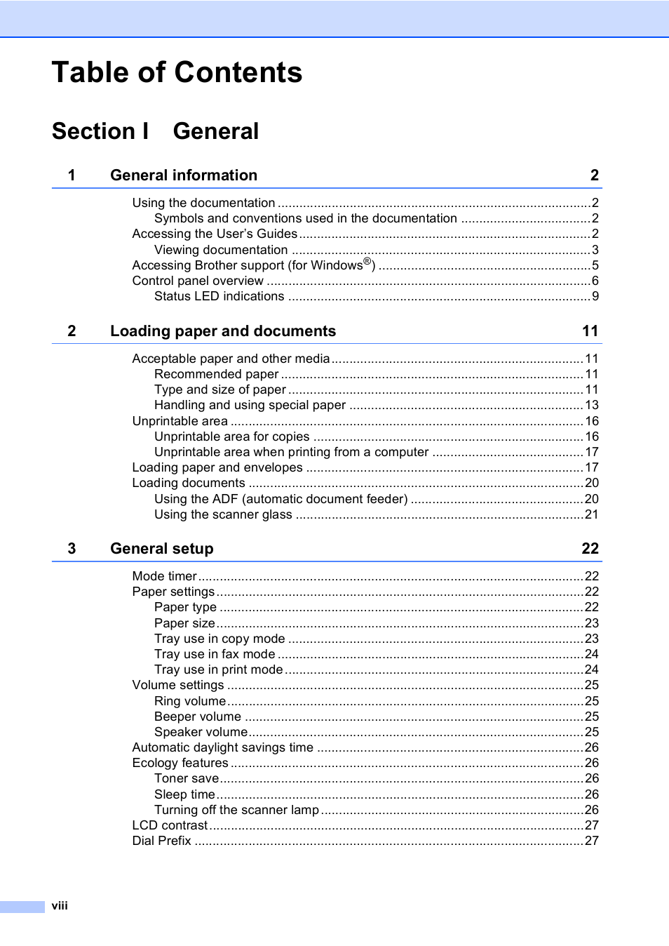 Brother MFC 9840CDW User Manual | Page 10 / 265