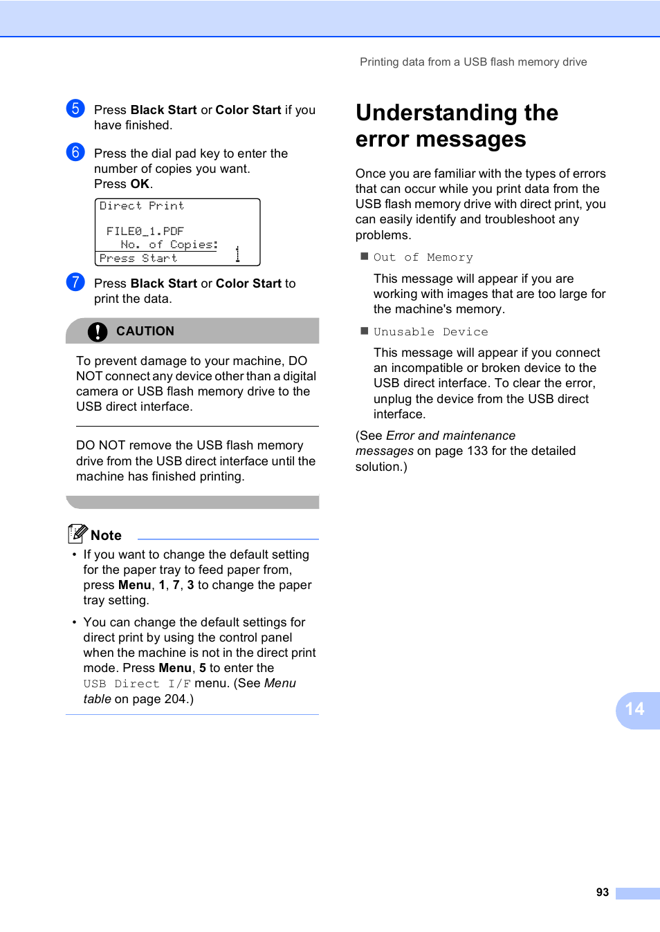 Understanding the error messages | Brother MFC 9840CDW User Manual | Page 109 / 265