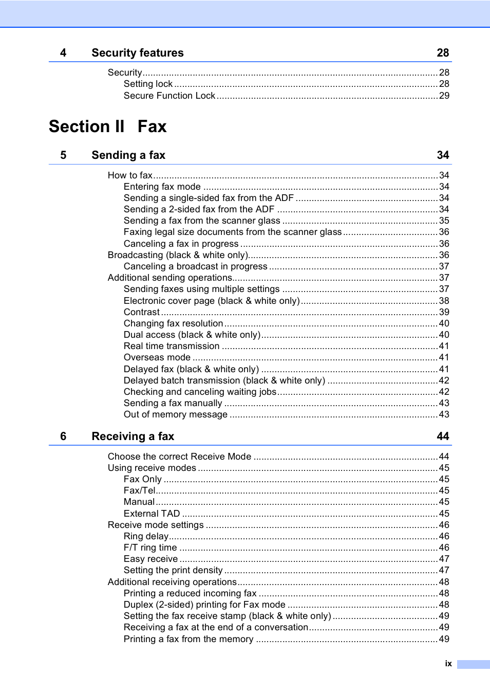 Brother MFC 9840CDW User Manual | Page 11 / 265