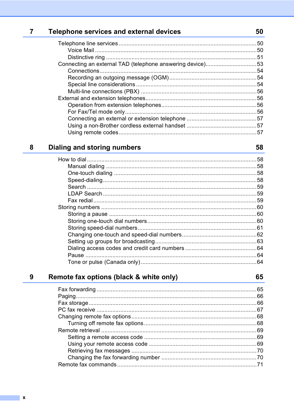 Brother MFC 9840CDW User Manual | Page 12 / 265