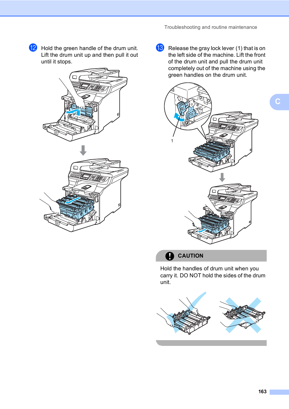Caution | Brother MFC 9840CDW User Manual | Page 179 / 265