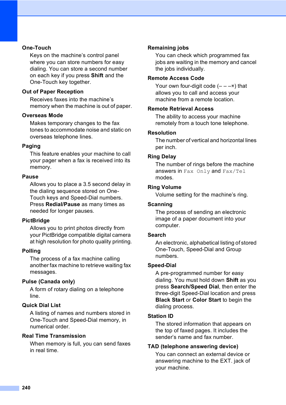 Brother MFC 9840CDW User Manual | Page 256 / 265