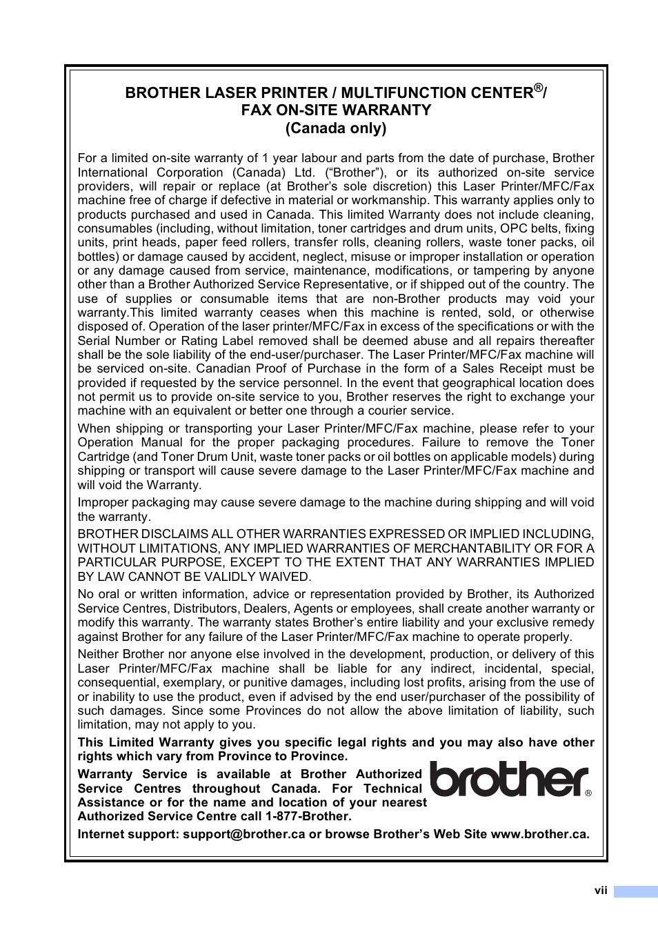 Brother MFC 9840CDW User Manual | Page 9 / 265