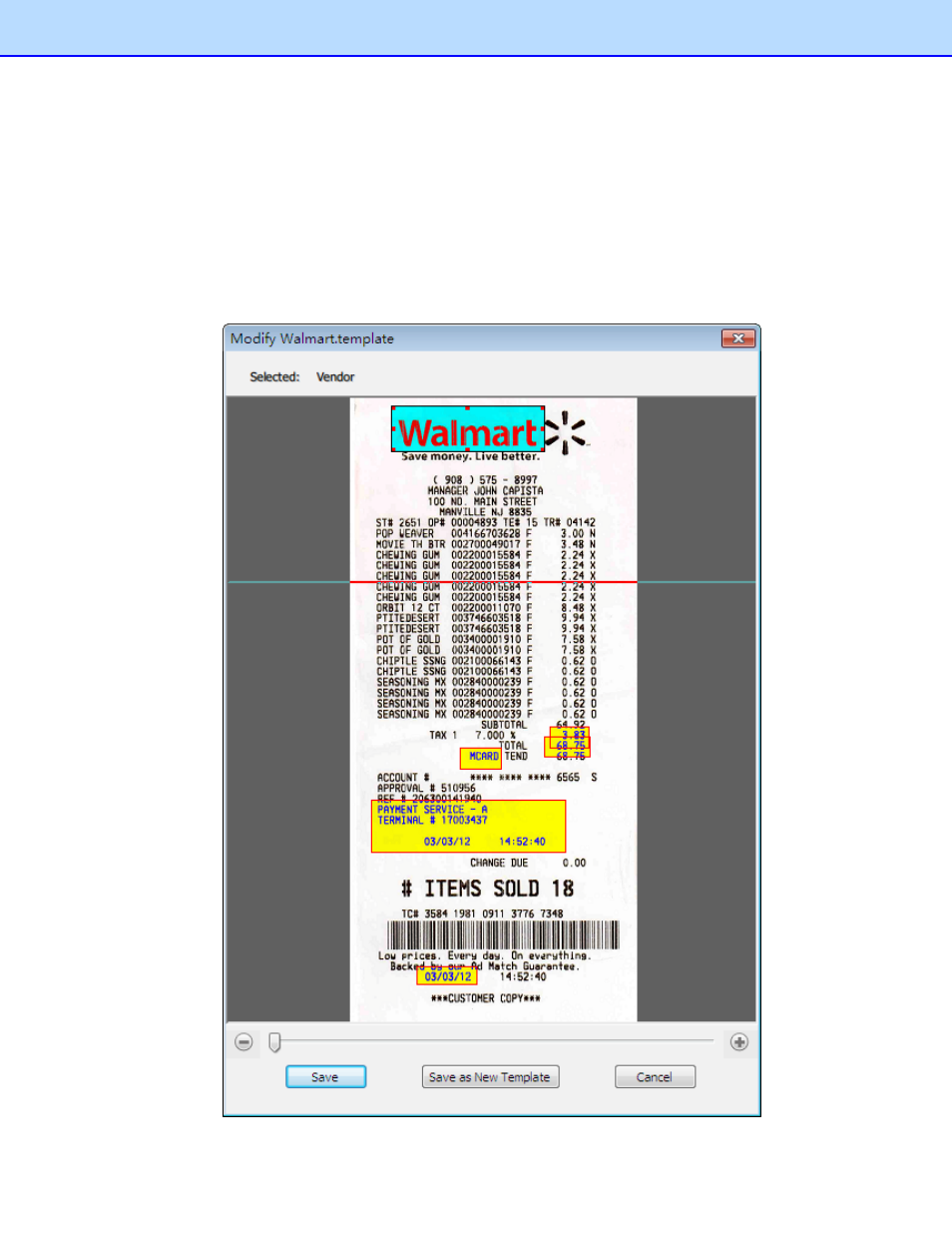 Modify template | Brother BR-Receipts User Manual | Page 25 / 32